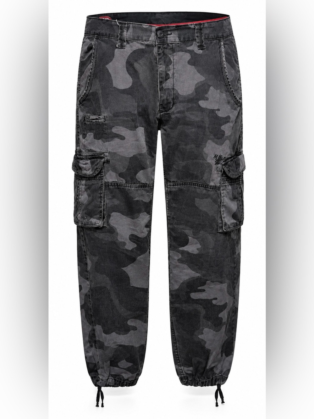 Jordan Craig Black & Gray Camo Cargo Pants